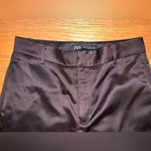 Zara NEVER WORN Brown Satin Trousers